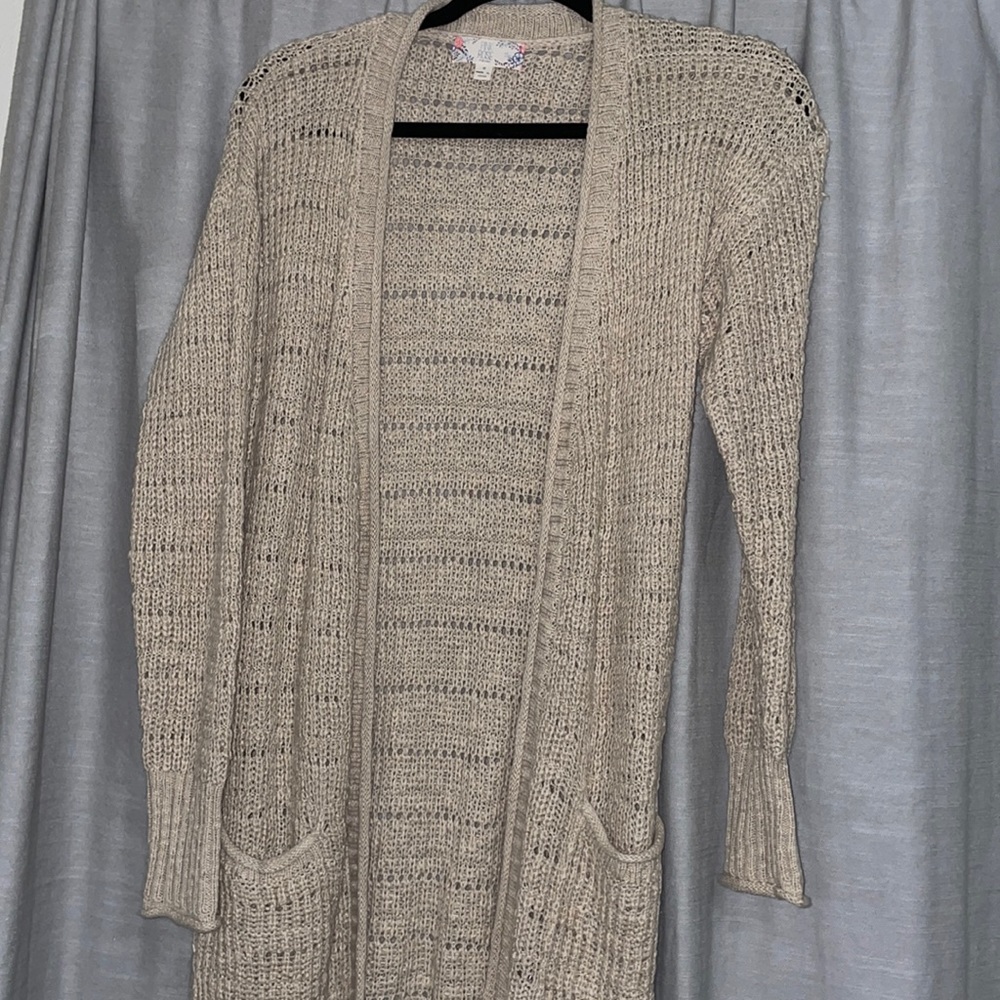 Pink Rose Knit Cardigan